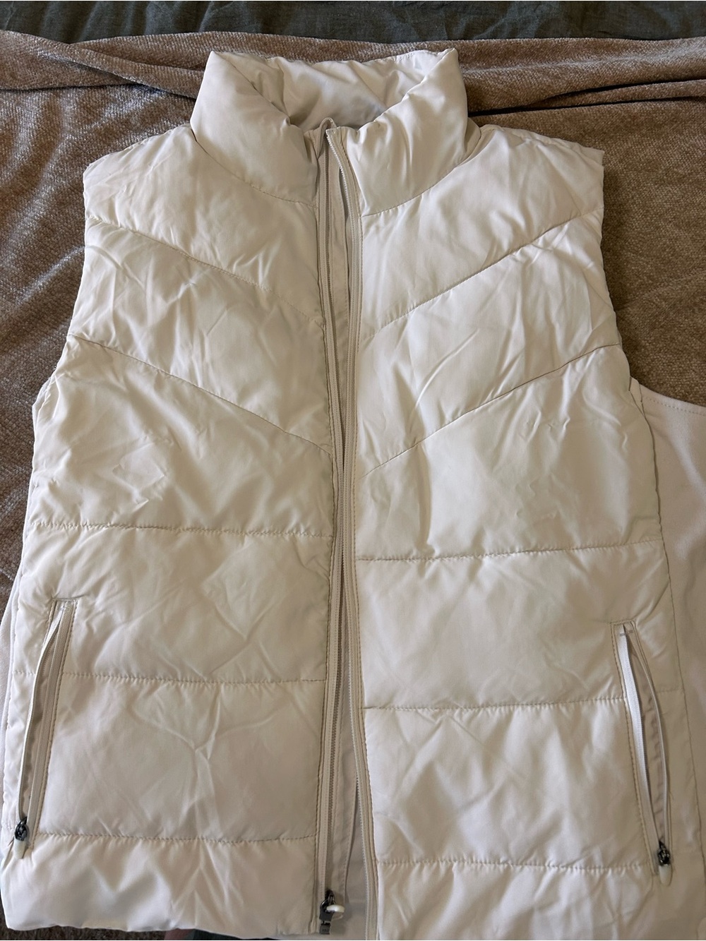 tek gear Cream Quilted Puffer Vest - Women's Sleeveless Jacket